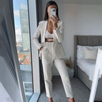 Ponce מכנסיים מחויטים עם חגורה