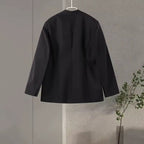 סט שני חלקים אלגנטי בלייזר וחצאית מקסי שיפון - אנסטסיה