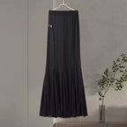 סט שני חלקים אלגנטי בלייזר וחצאית מקסי שיפון - אנסטסיה