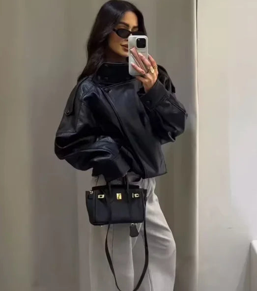 מעיל עור - לור