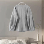 סט שני חלקים צמרי בעיצוב מלכותי חצאית מידי ובלייזר - Reina