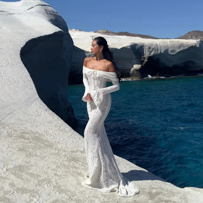 שמלת תחרה דגם לאריס