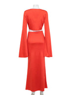 חליפה כתומה דגם בוטיק