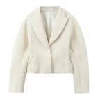 חליפת משי שני חלקים מחויטת מכנסיים ובלייזר - מורל