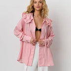 Monroe חולצה עם צווארון מלמלה