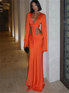 חליפה כתומה דגם בוטיק