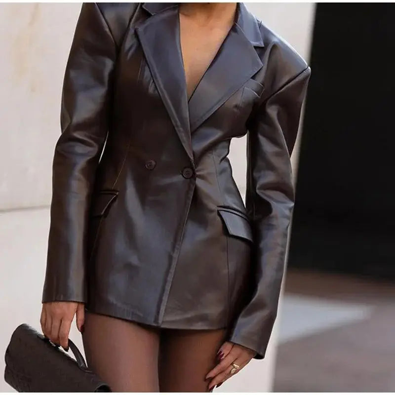 מעיל עור דגם קלאו