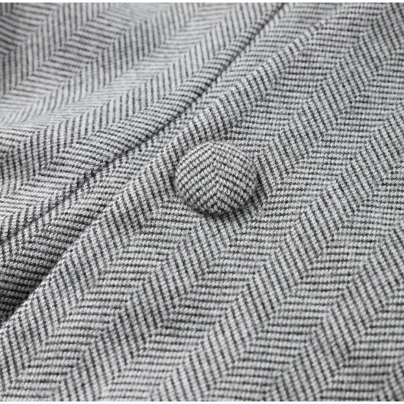 סט שני חלקים צמרי בעיצוב מלכותי חצאית מידי ובלייזר - Reina