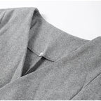 סט שני חלקים צמרי בעיצוב מלכותי חצאית מידי ובלייזר - Reina