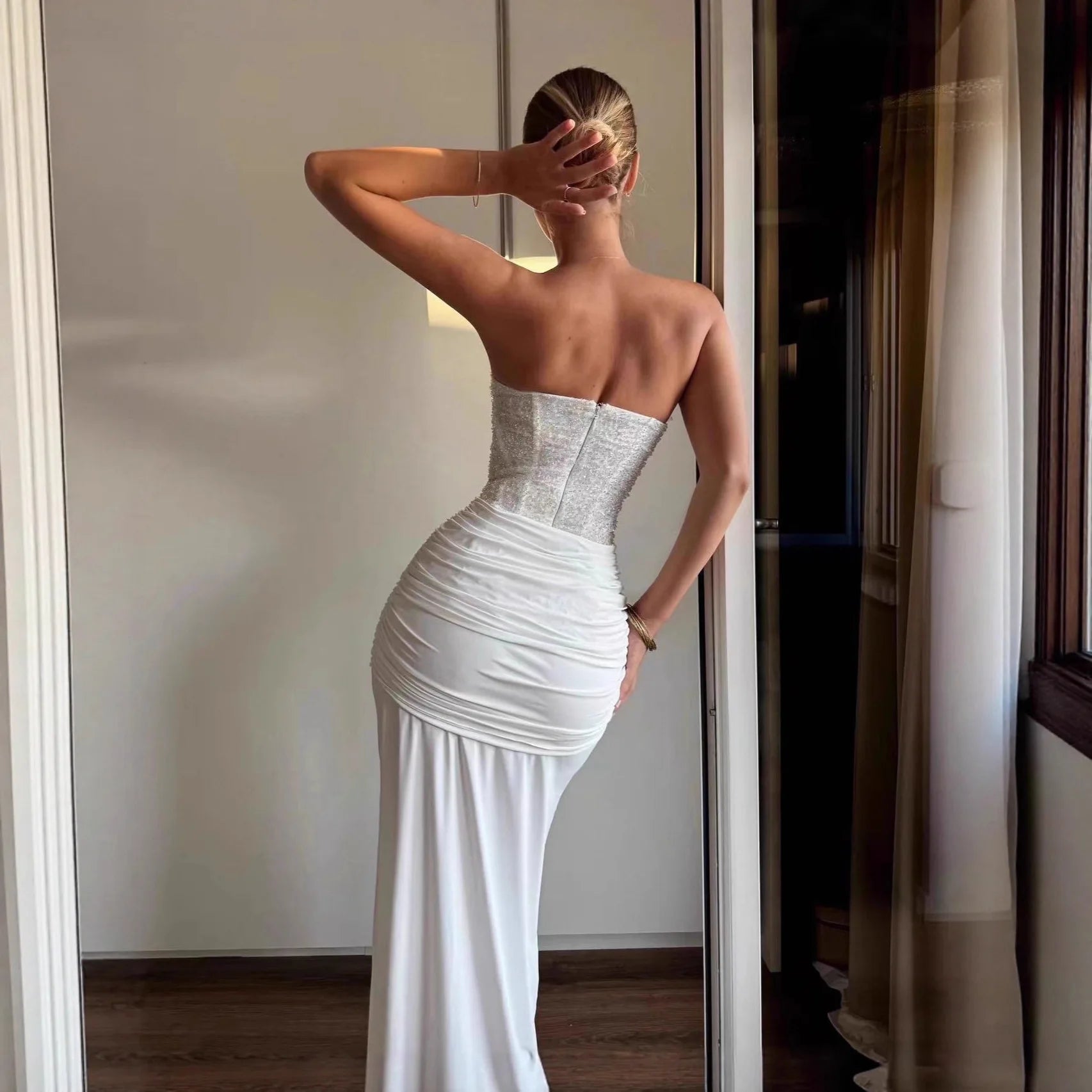 שמלת סטרפלס דגם רין