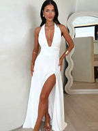 שמלת מקסי דגם שנהב