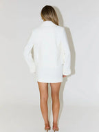 סט שני חלקים מחויט בלייזר וחצאית מיני - מויה