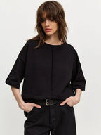 Jana טי שירט אוברסייז כותנה