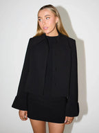 סט שני חלקים מחויט בלייזר וחצאית מיני - מויה