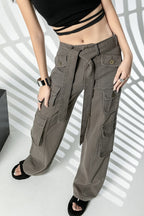 Brock מכנסי קרגו בגזרה רחבה