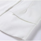 סט שני חלקים אלגנטי חצאית מידי ובלייזר בעיצוב מחויט ויוקרתי - PAS