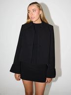 סט שני חלקים מחויט בלייזר וחצאית מיני - מויה