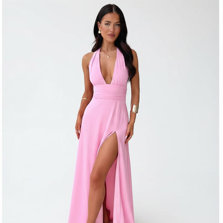 שמלת מקסי דגם שנהב