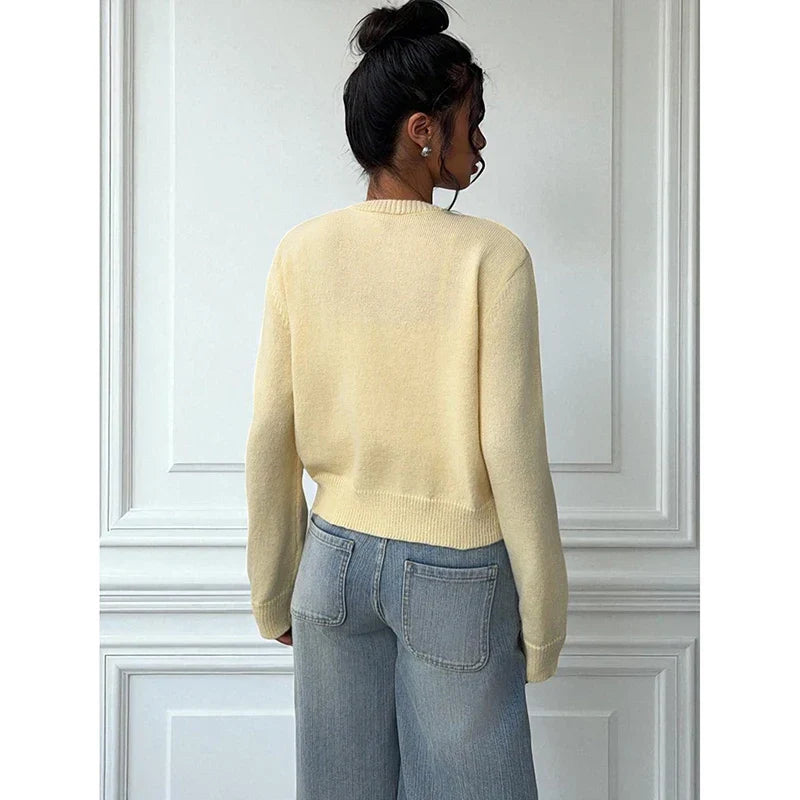 Eden קרדיגן סרוג קלאסי