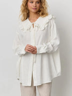 Monroe חולצה עם צווארון מלמלה