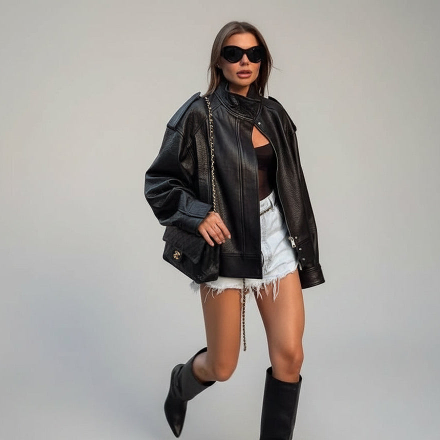 מעיל עור - ניק