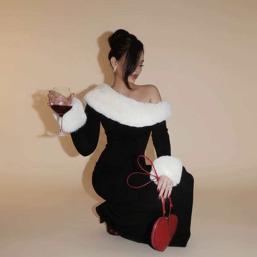 שמלת פרווה דגם קיקו