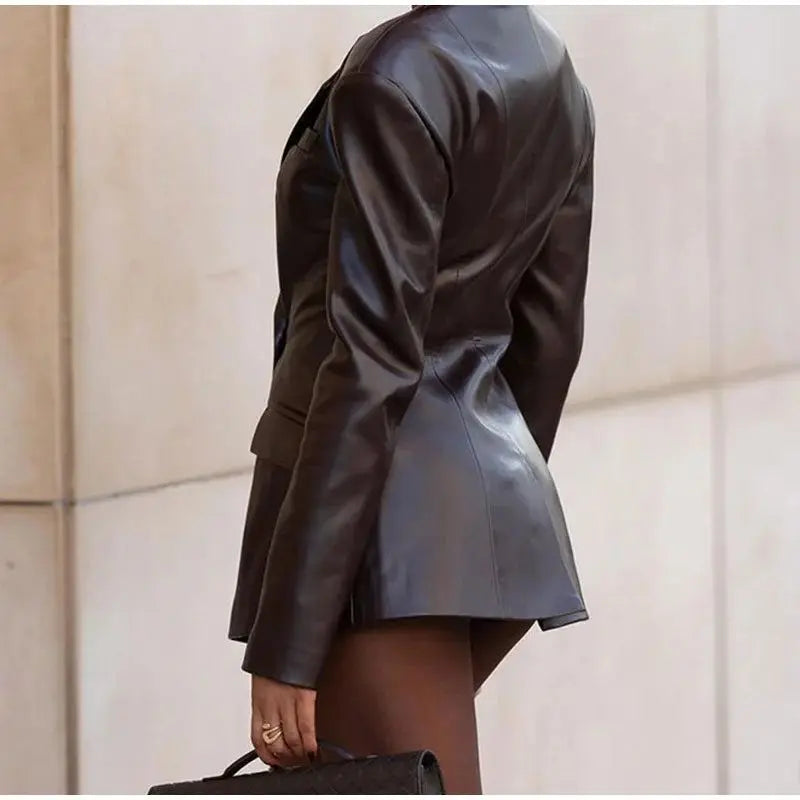 מעיל עור דגם קלאו