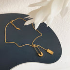 Carda שרשרת צ'וקר בצבע זהב